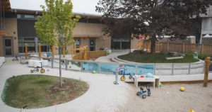 An exterior shot of the playground at Dane Avenue